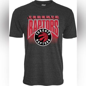 NBA Dark Grey Toronto Raptors Basketball T-Shirt | Lightweight Cotton-Blend